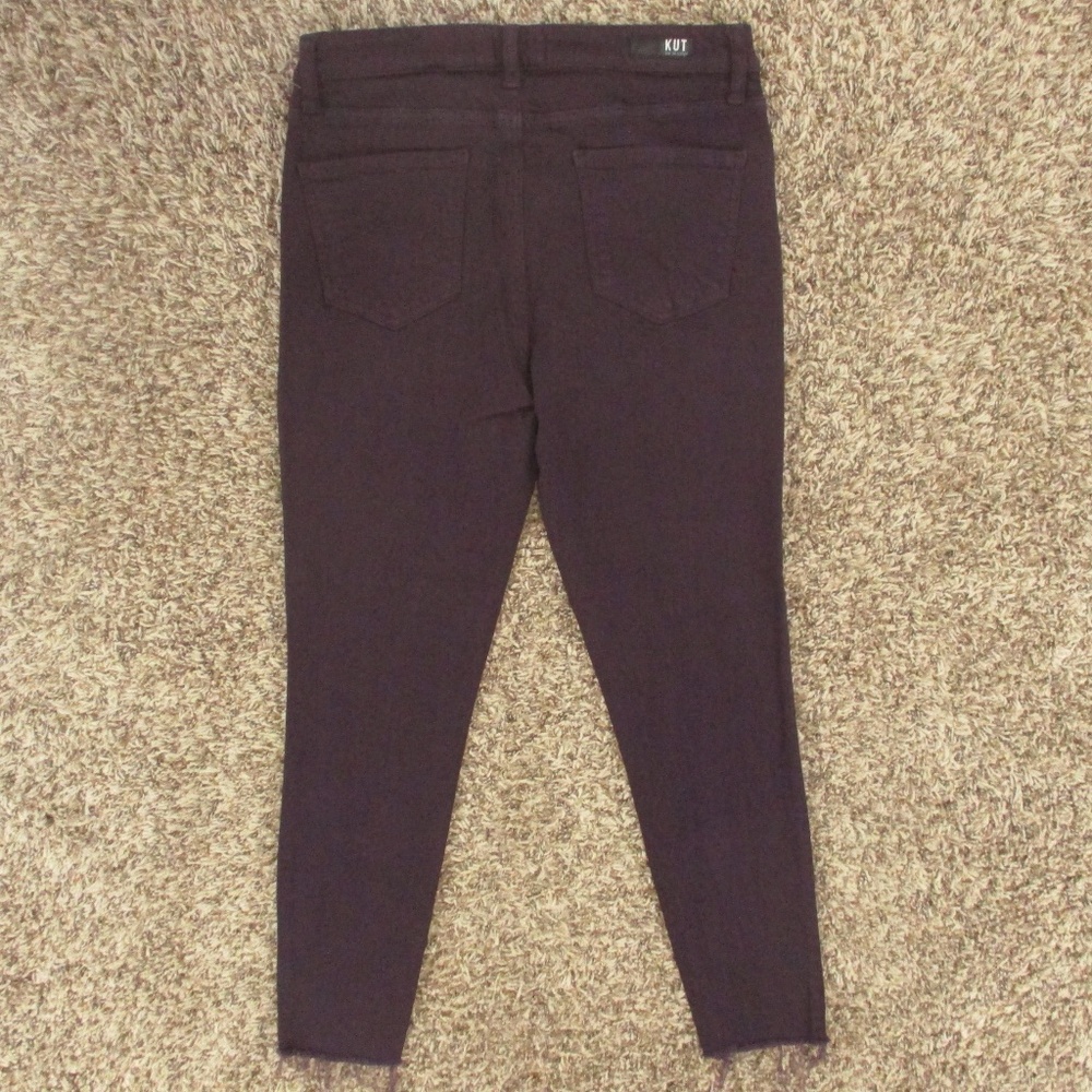 Kut From The Kloth Jeans Women's‎ 8 Purple Donna High Rise Ankle Skinny Denim - Picture 2 of 10